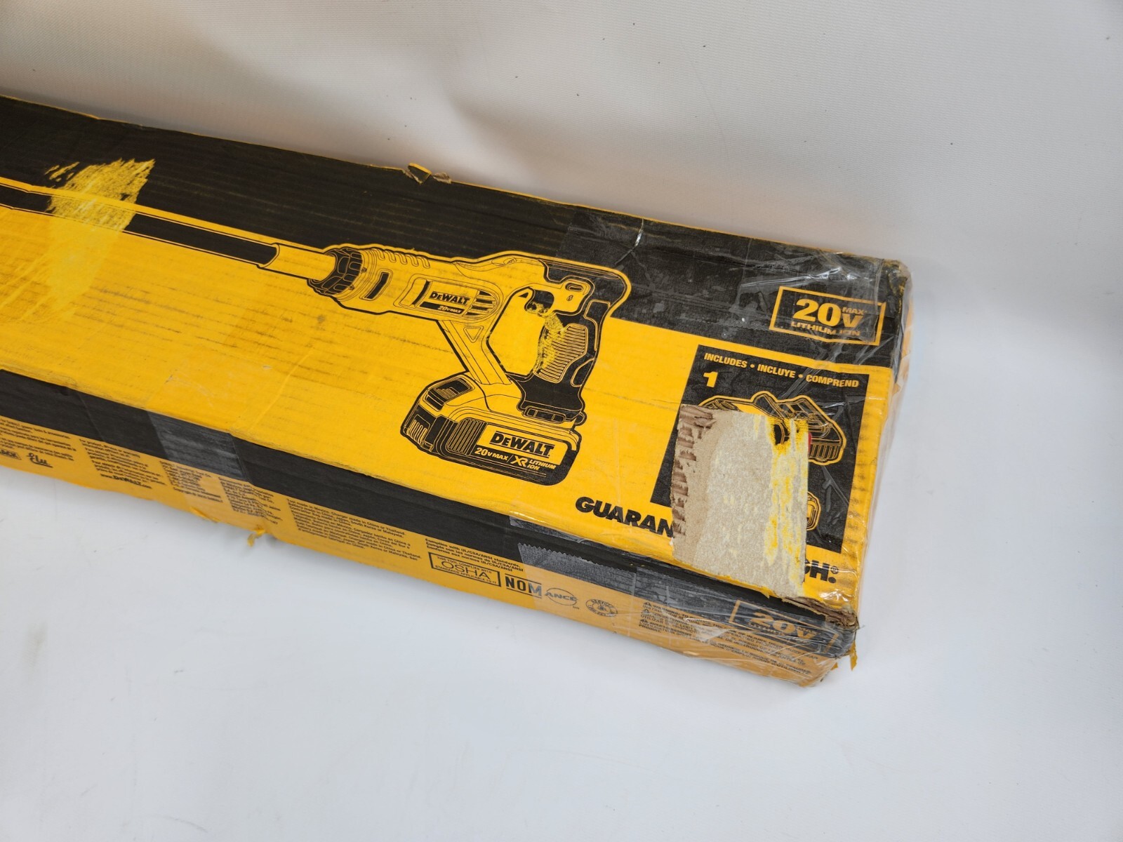 DEWALT 20V MAX* Concrete Vibrator, Pencil (DCE531M1) Brand New open