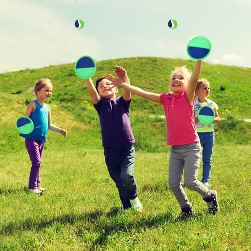 Outside Toys for Kids Ages 4-8-Ball Catch Games Lawn Game Paddle Toss Green 4 - Picture 6 of 7