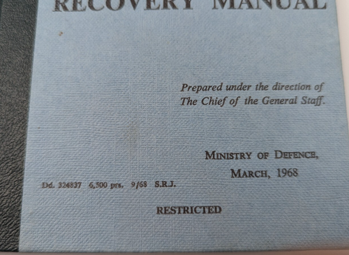 1968 British Army Recovery Manual REME IDF Tank Vehicles Photos Combat Israel - Picture 21 of 21