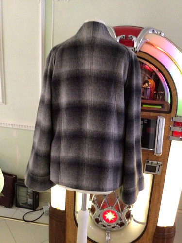 Vintage Style Grey Mix Swing Jacket Size 10 - Picture 5 of 9