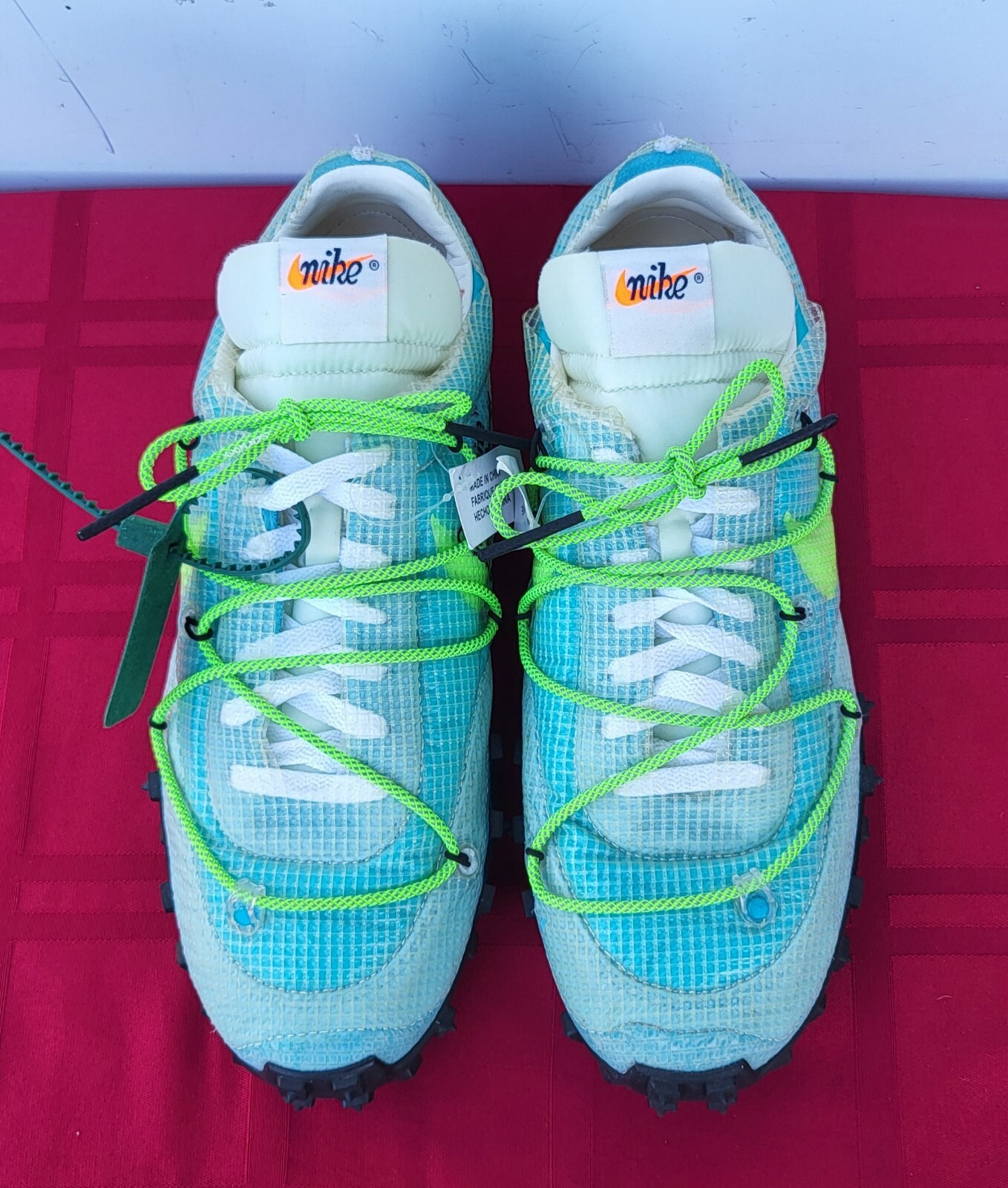 OFF WHITE X NIKE Sneakers donna Nike x Off White Waffle Racer 'Vivid Sky' CD8180 400 taglia:11 5