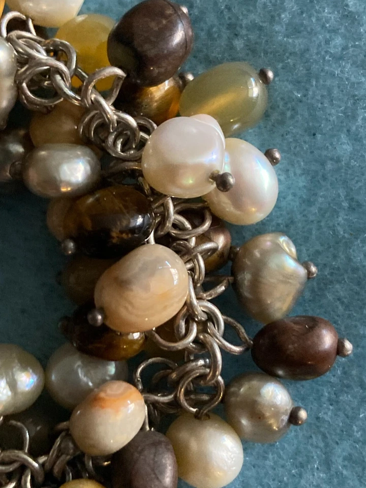 WHITNEY KELLY STERLING SILVER CHA CHA STONE PEARL BRACELET - Image 3 of 4