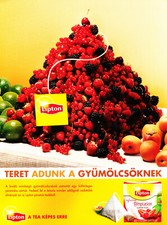 LIPTON TEA AD #3 RARE OUT OF PRINT FOREIGN MAGAZINE AD