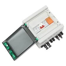 2-String Solar Combiner Box PV Disconnect Switch Circuit Breaker 32A/63A DC 500V