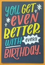 Happy Birthday Greeting Card Envelope 5x7" .