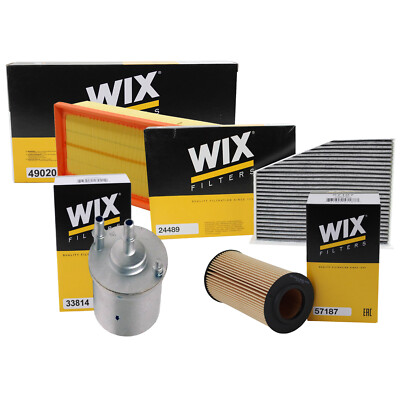 Wix Air / Cabin Air / Fuel / Engine Oil Filter Kit For Audi TTS Quattro A3