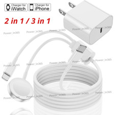 Magnetic PD Charging Cable Charger Dock For iWatch 8/7/6 iPhone 14 13 12 X 8 7 6