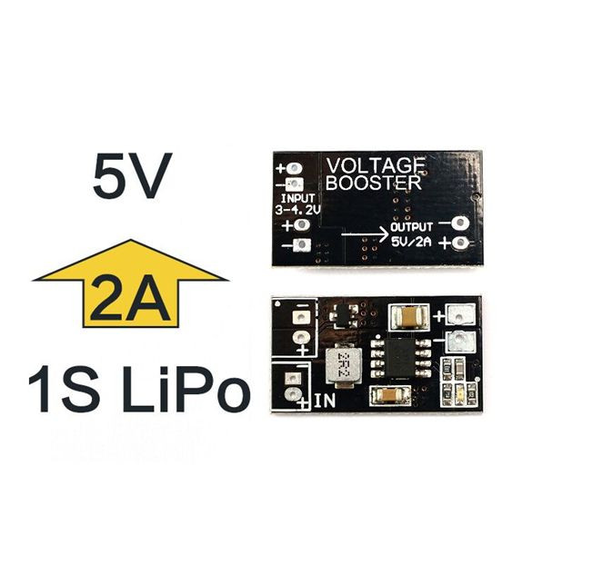 1PCS DC-DC 1S LiPo to 5V BEC 2A Output Booster Step-up Module for DLG ...