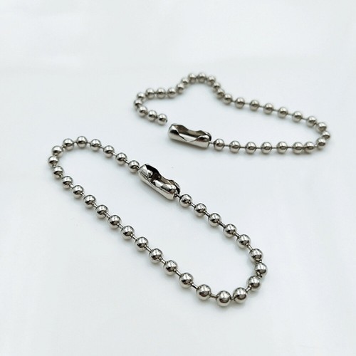 200 PC Adjustable Bead Chain Metal Bead Steel Balls Keychain