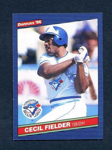 1986 Donruss Baseball Card #512 Cecil Fielder RC Blue Jays NrMT