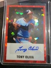 2024 Leaf pro Set Wade Boggs Tony Oliva Red Cracked Ice Auto /4