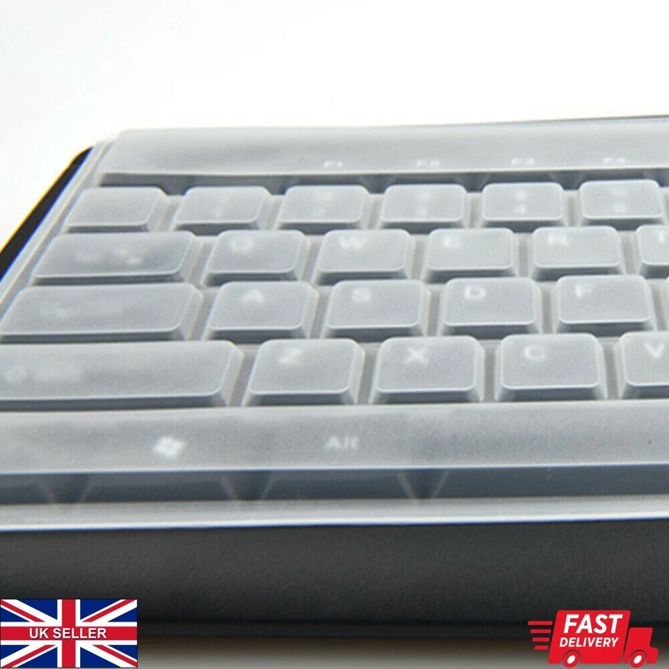 Universal Desktop Tastatur Schutzhülle Silikon Cover Schutz Skin Klar Folie - Bild 4 von 4