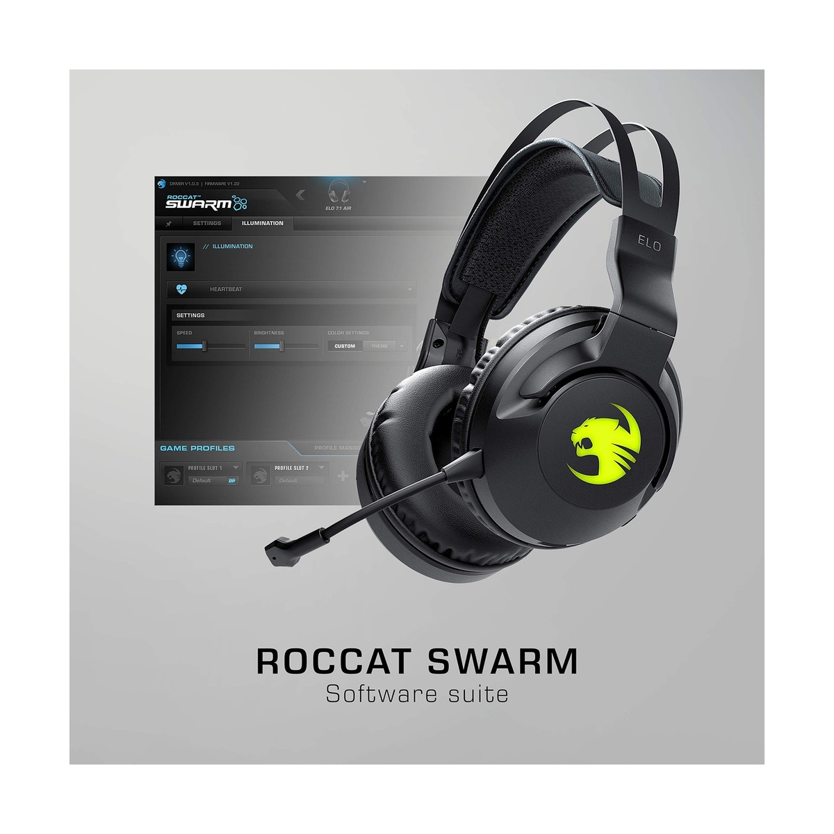 Roccat elo 7.1 air (ブラック) ROCCAT® Elo 7.1 Air Wireless Surround Sound PC Gaming