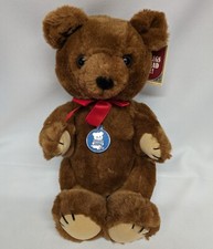 Dakin Theodore Bear 14" Brown Teddy Bear Plush Movable Head Arms Legs/Badge 1981