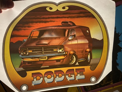 Dodge Van 1970s Roach Vintage Heat Transfer Iron On Original
