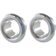 2-Pack Silver 6-Claw Sink Overflow Cover Ring Trim Insert for Bathroom  Kitchen