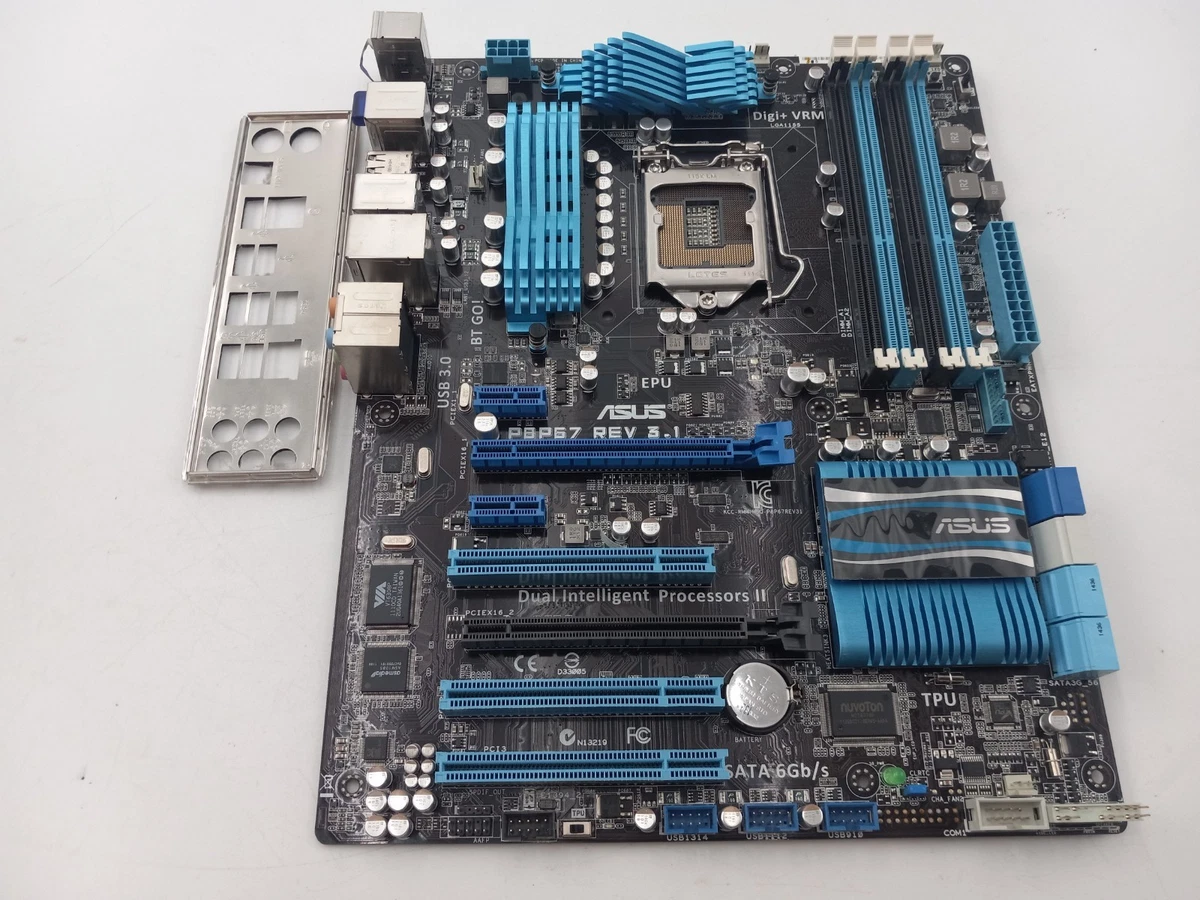 Escudo De E/S (Backplate) Para Placa Base ASUS P8P67 LE - Socket LGA1155, ATX