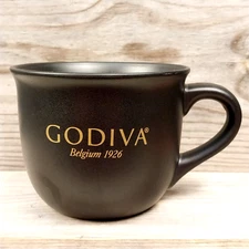 Godiva Chocolate Belgium 1926  Black Coffee Mug Cup