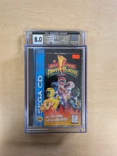 Mighty Morphin Power Rangers Sega CD CGC 8.0 A Sealed Pedigree Ippy's