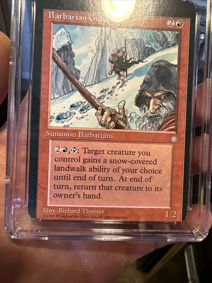 MTG Miscut Error Card Barbarian Guides Summon Ice Age 1995 CGC 6 Ex-NM - Image 2 of 4