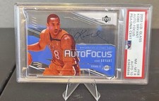 Upper Deck 2003-04 UD Glass Kobe Bryant Auto Focus Auto #KB Lakers PSA 8