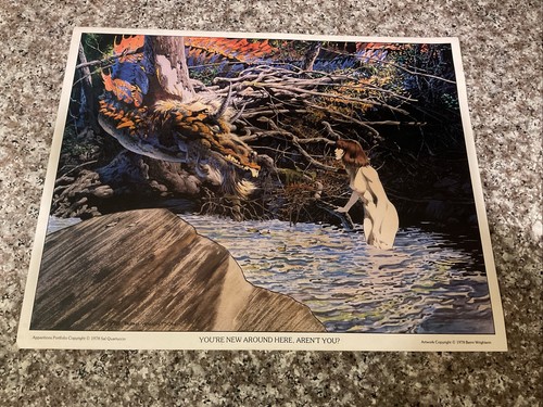 VTG. 1978 APPARITIONS Art Print/ Your Not From Around Here, Berni Wrigtson - Picture 1 of 8