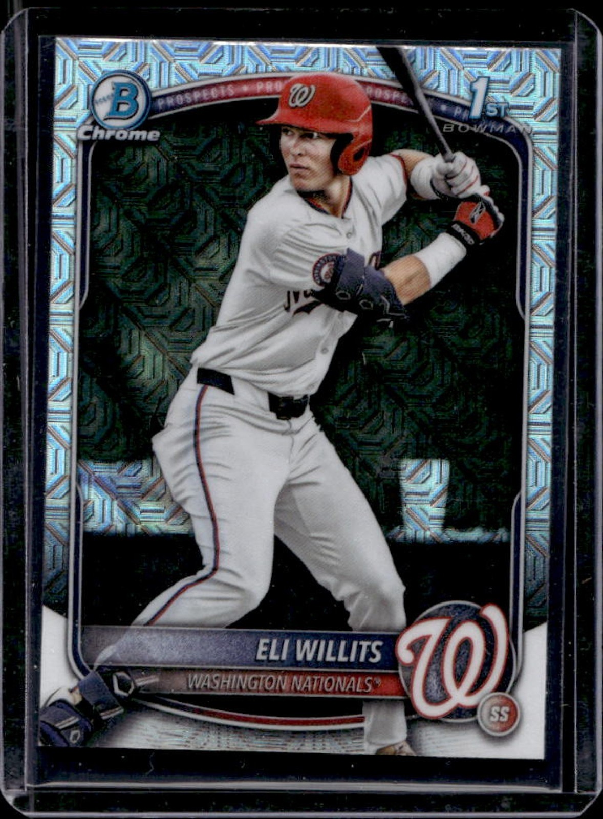 2025 Bowman Draft Eli Willits Chrome Mojo Refractor 1st #BDC-1 Nationals