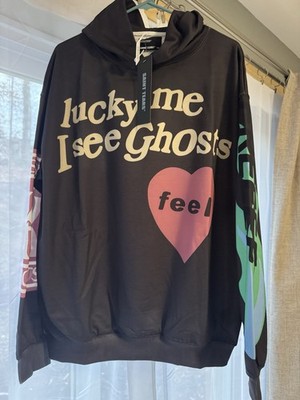 Lucky Me I See Ghosts Camp Flog Gnaw Hoodie Men s Size Large New With Tags
