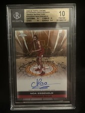 NOA ESSENGUE 2025-26 TOPPS CHROME ISSUE ROOKIES ORANGE RC AUTO 25/25 BGS 10!!