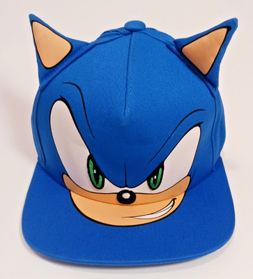 Sega Sonic The Hedgehog 3D Baseball Cap Youth Men Blue Strapback Hat Video Gamer