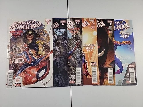 Amazing Spider-Man 1.1 1.2 1.3 1.4 1.5 1.6 NM Set Amazing Grace 2016 1-6