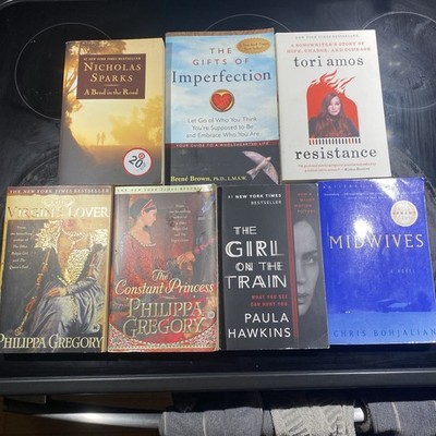7 Bestsellers Book Lot-Nicholas Sparks, Philippa Gregory, Midwives, Paul Hawkins