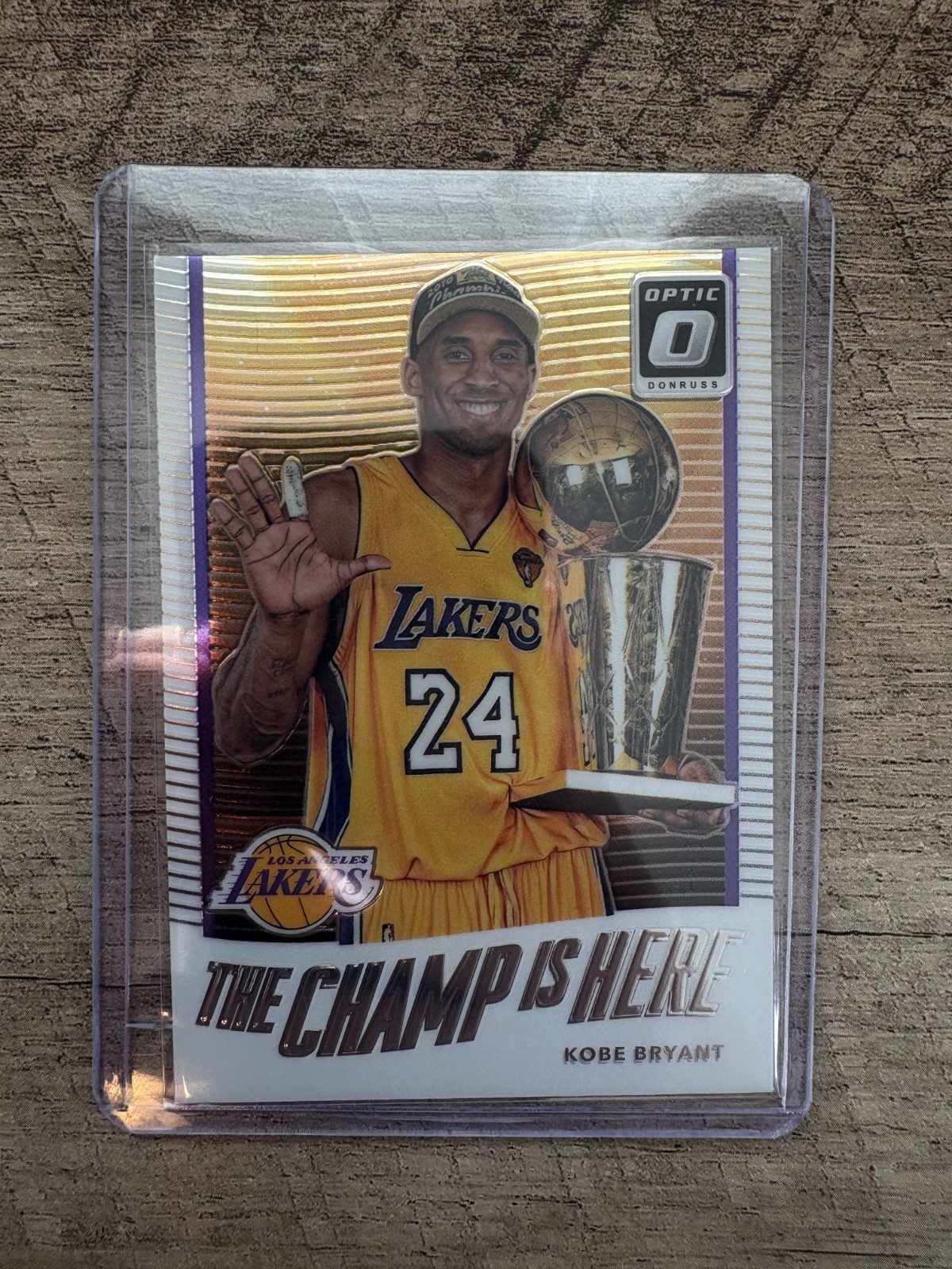 2017-18 Panini Donruss Optic KOBE BRYANT The Champ is Here #6 LA Lakers