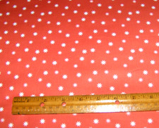 1 yd MODA Hey Boo WHITE  PINK STARS on SOFT ORANGE 100 Cotton Fabric HALLOWEEN