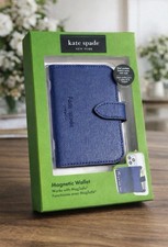Kate Spade New York Morgan MagSafe Magnetic Wallet Navy NEW for iPhone