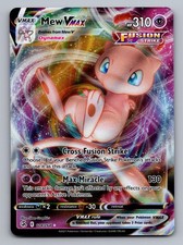 Mew VMAX 114/264 Holo VMAX Raro Fusion Strike Pokemon quasi come nuovo