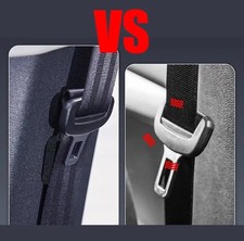 2pcs Magnetic Car Seat Belt Holderpu Leather Safety Clip Stopper For Secure Fit