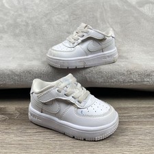 Nike Air Force 1 easy on Shoes Toddler Size 5C White Slip On Strap Comfort