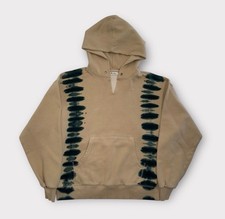 Free People Hoodie Sweatshirt Women s Large Beige Pullover Oversized Tie Dye