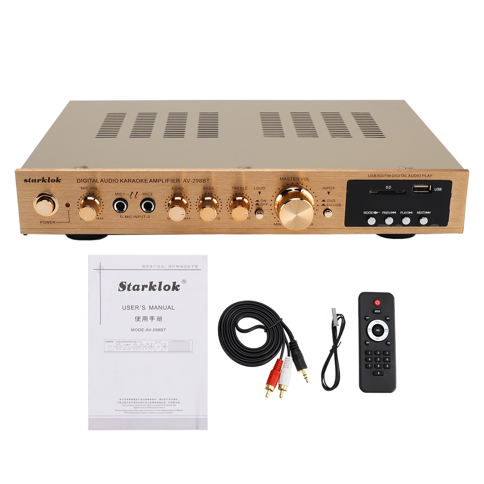 2000W 5CH Amplifiers Amplificador HiFi Stereo AV Surround Amplifier FM Theater