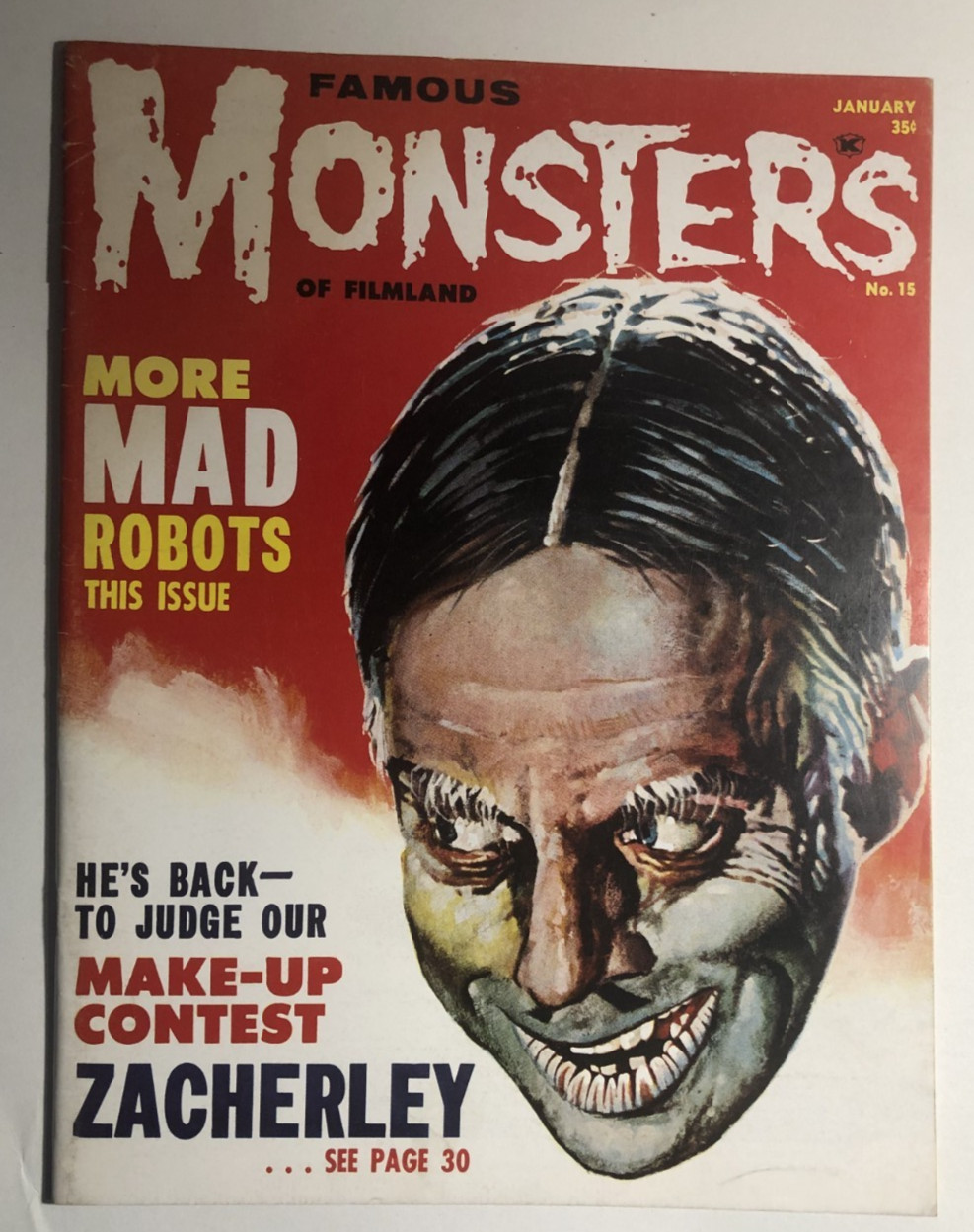 FAMOUS MONSTERS OF FILMLAND #15 (1962) Warren Publications FINE-