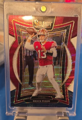 2024 Panini Select - Concourse Brock Purdy #37 Tri-Color Prizm /299