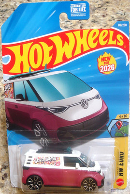 2026 HOT WHEELS HW EURO #4/10 PURPLE & WHITE VW ID. BUZZ BOMB