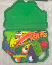 KNEX Friends Building Set Travel Carry Case Green Mixed Pieces As Shown Spotless