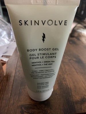 Skinvolve Body Boost Gel ( Menthol & Green Tea ) Sealed New 5 Ounces