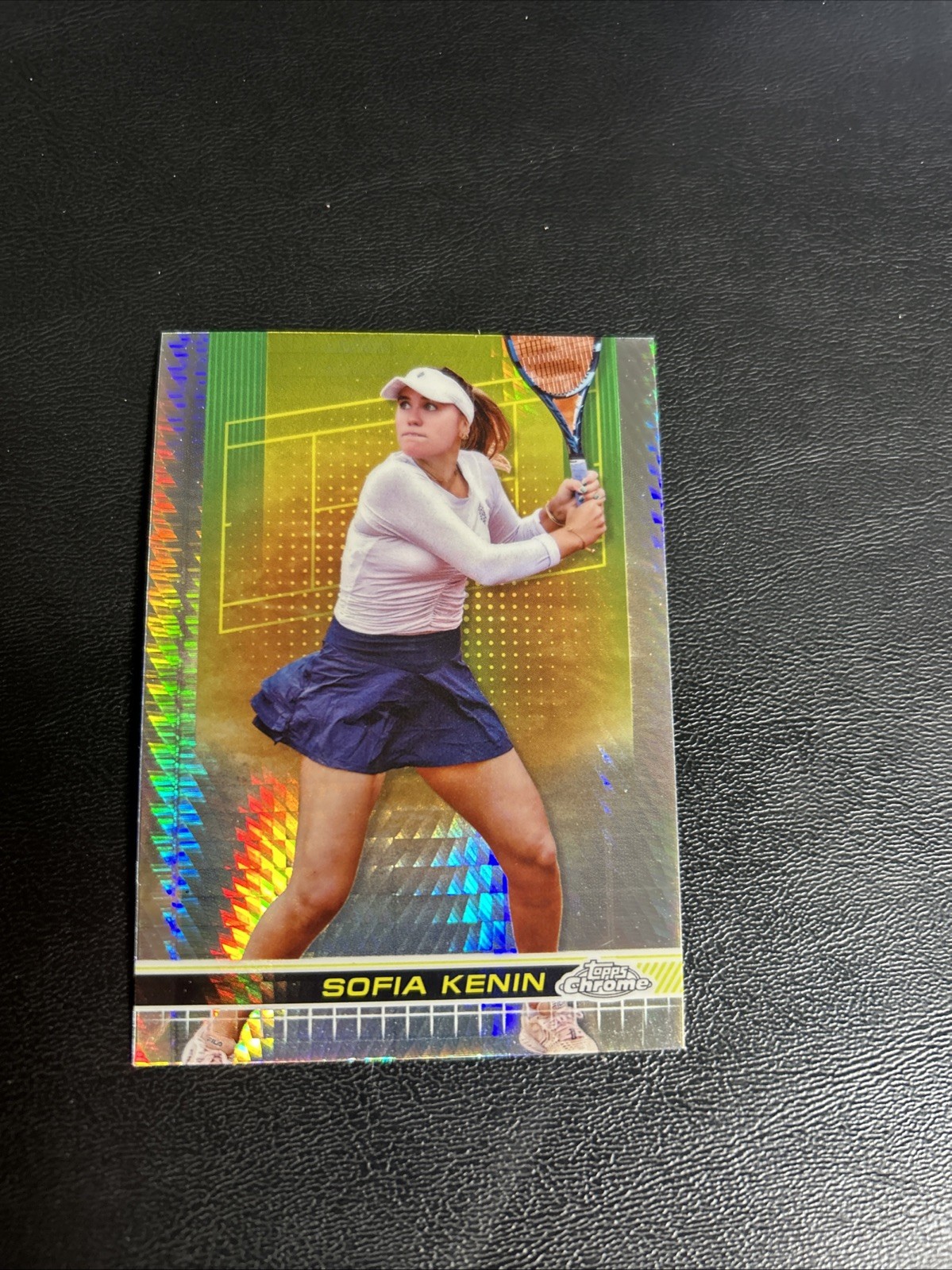 2024 Topps Chrome - Sofia Kenin #91 Prism Refractor (RC)