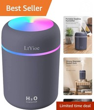 Ultra-Quiet Mini Humidifier with Two Mist Modes - Night Light  Auto Shut-Off