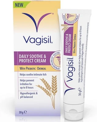Vagisil Daily Soothe & Protect Cream For Women & Sensitive 30 g (Pack of 1)