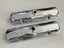 67-72 GTO FIREBIRD CHROME VALVE COVERS NO DRIPPERS new pr
