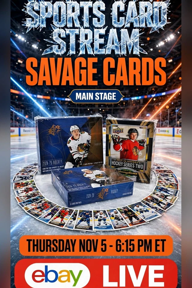 MAIN STAGE KICKOFF 🏒 Sports Card Stream LIVE @ Sport Card Expo Toronto 